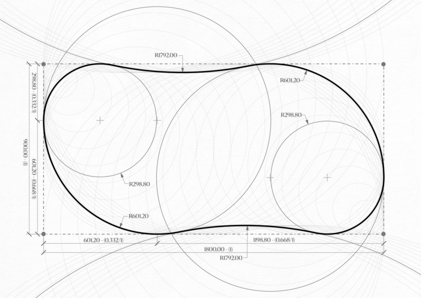 Trace — parametric dining table