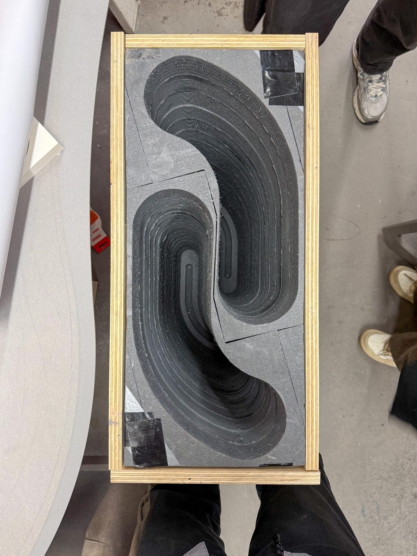 Trace — casting mould for the concrete leg